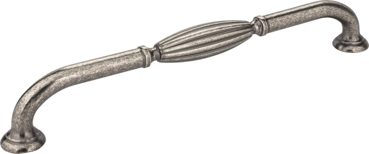 Jeffrey Alexander Z718-12BNMDL 12" Center-to-Center Distressed Pewter Glenmore Appliance Handle