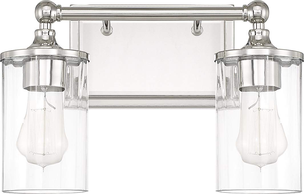 Capital Lighting 120721PN-423 Camden 2 Light Vanity Polished Nickel