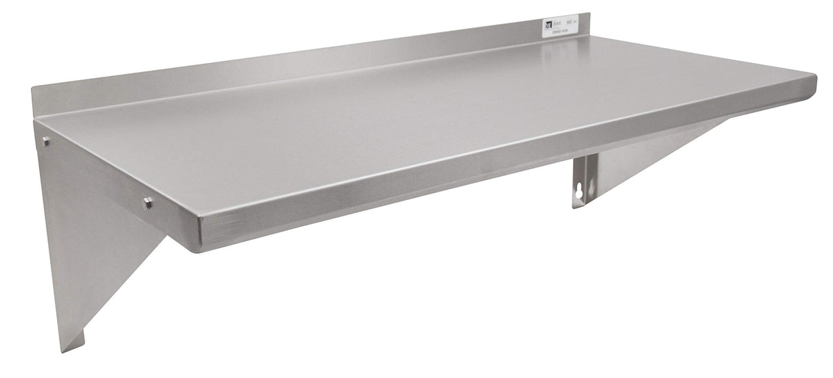 John Boos EWS8-1636 Stainless Steel Standard Wall Shelf, 36" Length, 16" Width