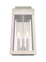 Livex Lighting 20855-12 Oslo - 16" Three Light Outdoor Wall Lantern, Satin Brass Finish with Clear Glass
