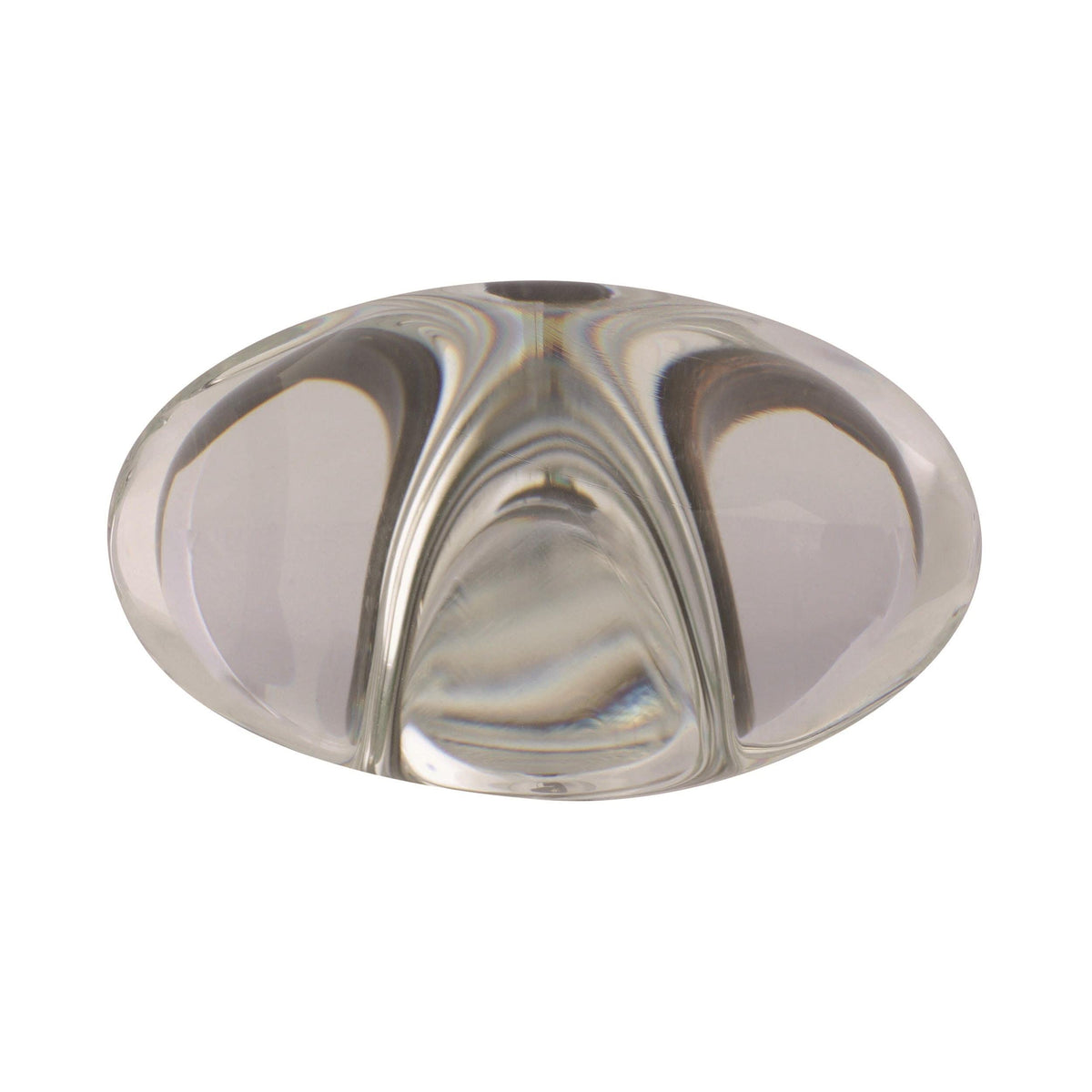 Amerock Cabinet Knob Clear/Oil-Rubbed Bronze 1-3/4 inch (44 mm) Length Glacio 1 Pack Drawer Knob Cabinet Hardware