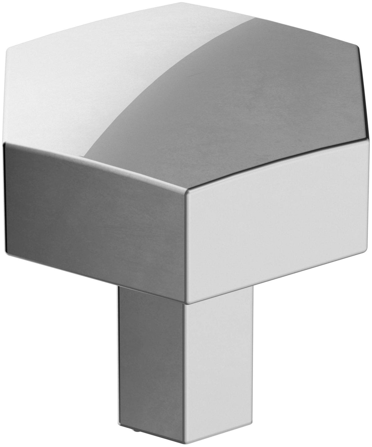 Amerock Cabinet Knob Polished Chrome 1-1/4 inch (32 mm) Diameter Caliber 1 Pack Drawer Knob Cabinet Hardware