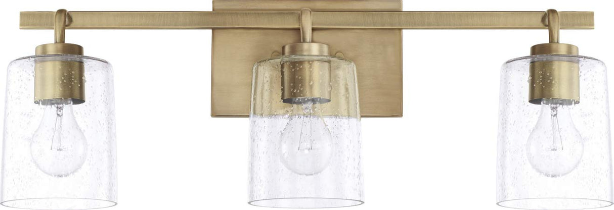 Capital Lighting 128531AD-449 Greyson 3 Light Vanity Aged Brass