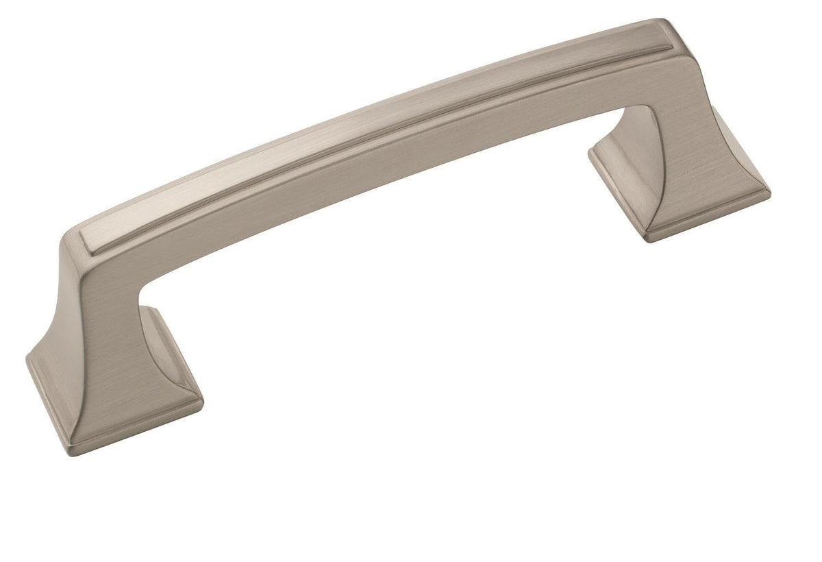 Amerock Cabinet Pull Satin Nickel 3 inch (76 mm) Center to Center Mulholland 1 Pack Drawer Pull Drawer Handle Cabinet Hardware
