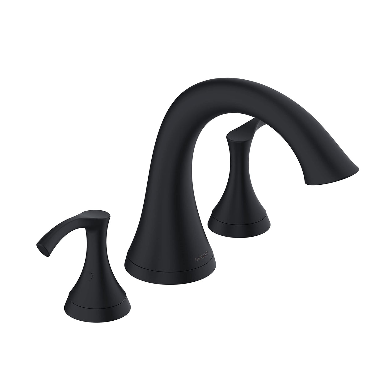 Gerber D300922BST Antioch Three Piece Roman Tub Trim Kit - Satin Black