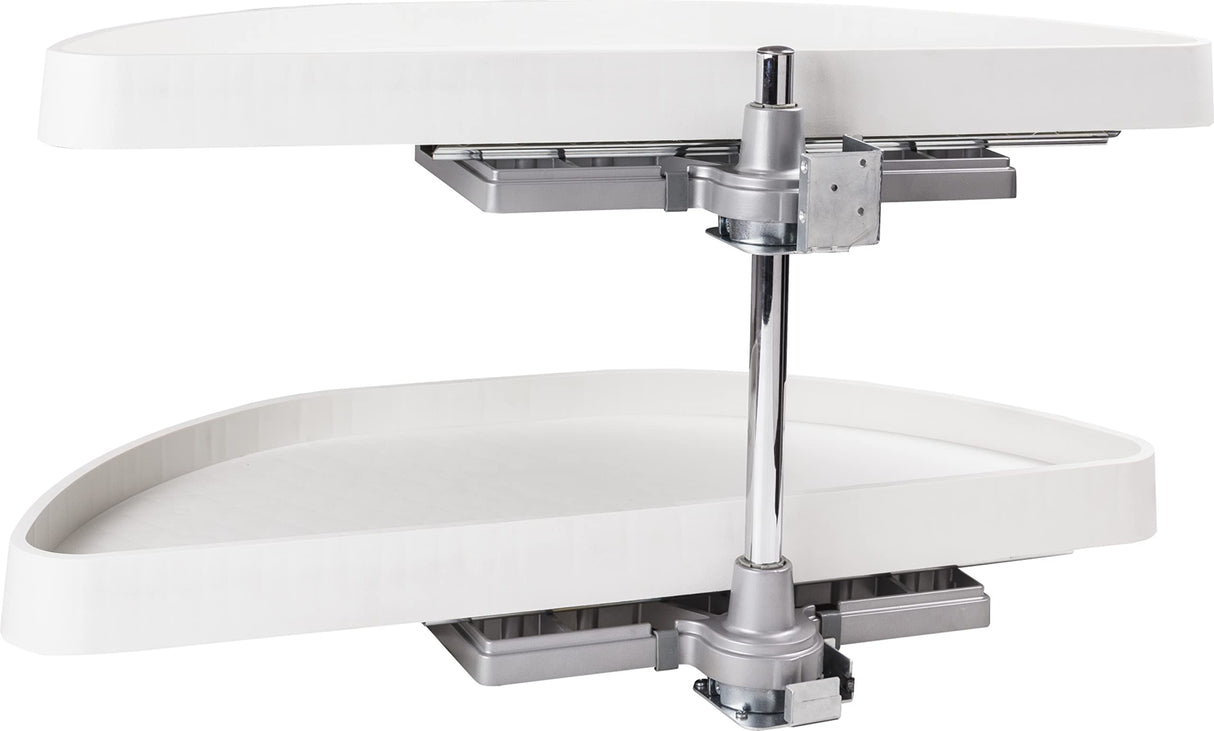 Hardware Resources HMLS-P-3515 35" Plastic Half-Moon Lazy Susan