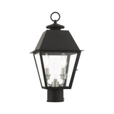 Livex Lighting 27216-04 Wentworth Collection 2 Light Outdoor Post Top Lantern, Black