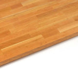 John Boos CHYKCT2425-O Finger Jointed Cherry Wood Rails Kitchen Island Butcher Block Cutting Board Counter Top with Oil Finish, 24" x 25" 1.5"