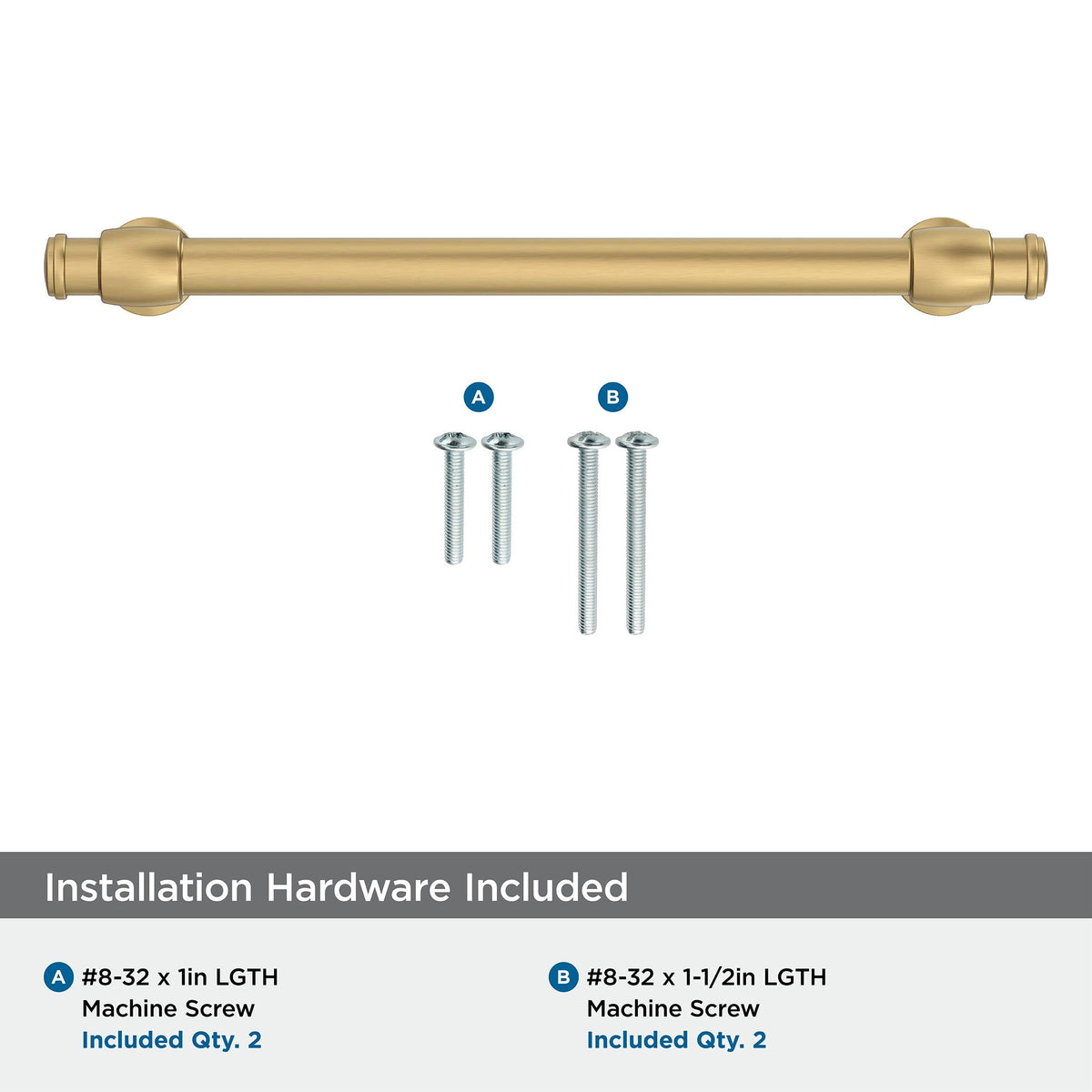 Amerock BP36771CZ Champagne Bronze Cabinet Pull 6-5/16 in (160 mm) Center-to-Center Cabinet Handle Winsome Drawer Pull Kitchen Cabinet Handle Furniture Hardware