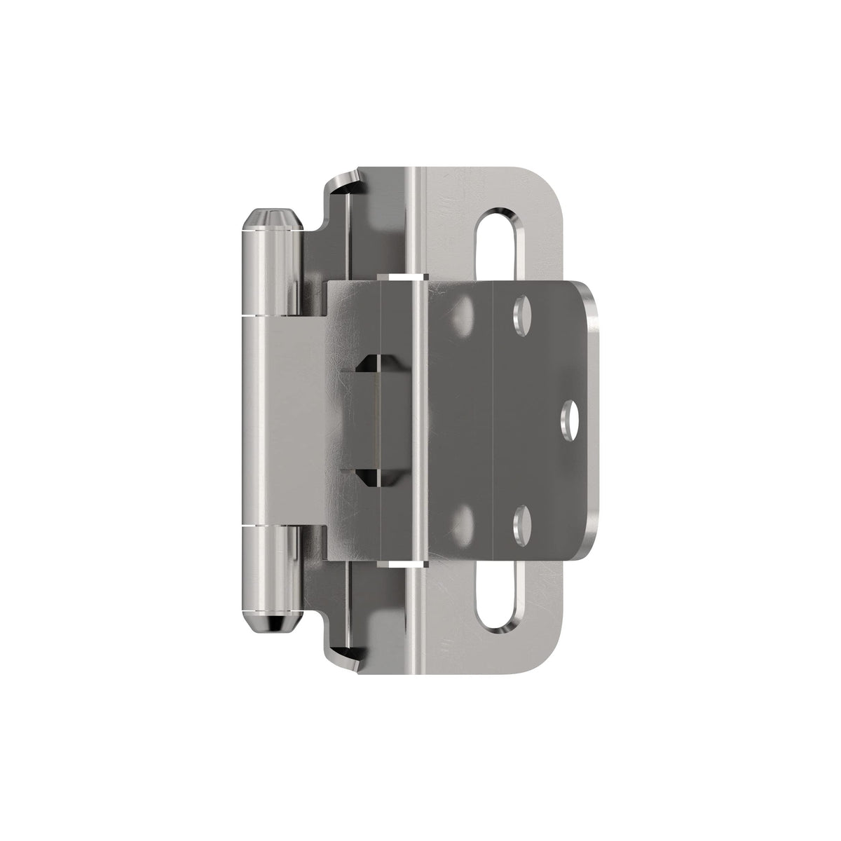 Amerock BPR756526 Cabinet Hinge 3/8 in (10 mm) Inset Self Closing Partial Wrap Polished Chrome Kitchen Cabinet Door Hinge 1 Pair/2 Pack Functional Hardware