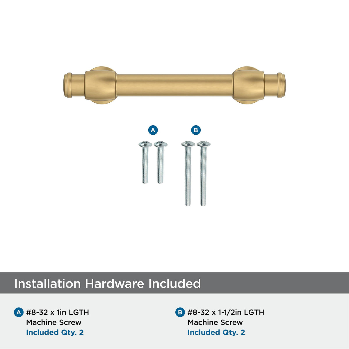 Amerock BP36770CZ Champagne Bronze Cabinet Pull 3 in (76 mm) Center-to-Center Cabinet Handle Winsome Drawer Pull Kitchen Cabinet Handle Furniture Hardware