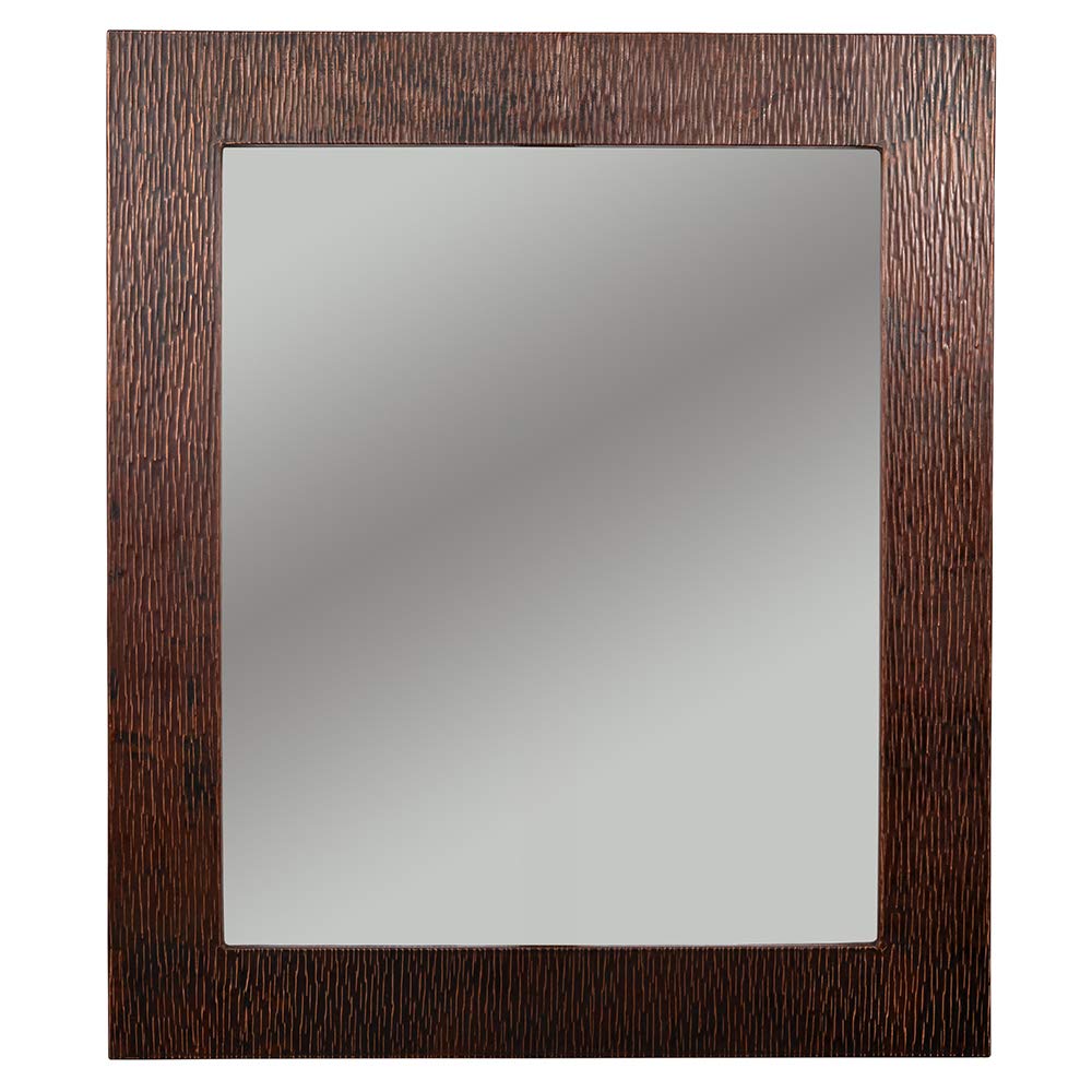 Premier Copper Products MFREC3631-TR Hand Hammered 36-Inch x 31-Inch Framed Mirror