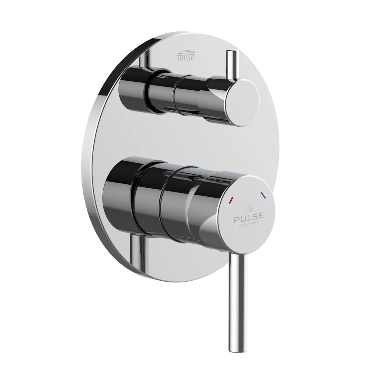 PULSE ShowerSpas 3005-RIVD-CH Two Way Tru-Temp Pressure Balance 1/2" Rough-In Valve with Chrome Trim Kit