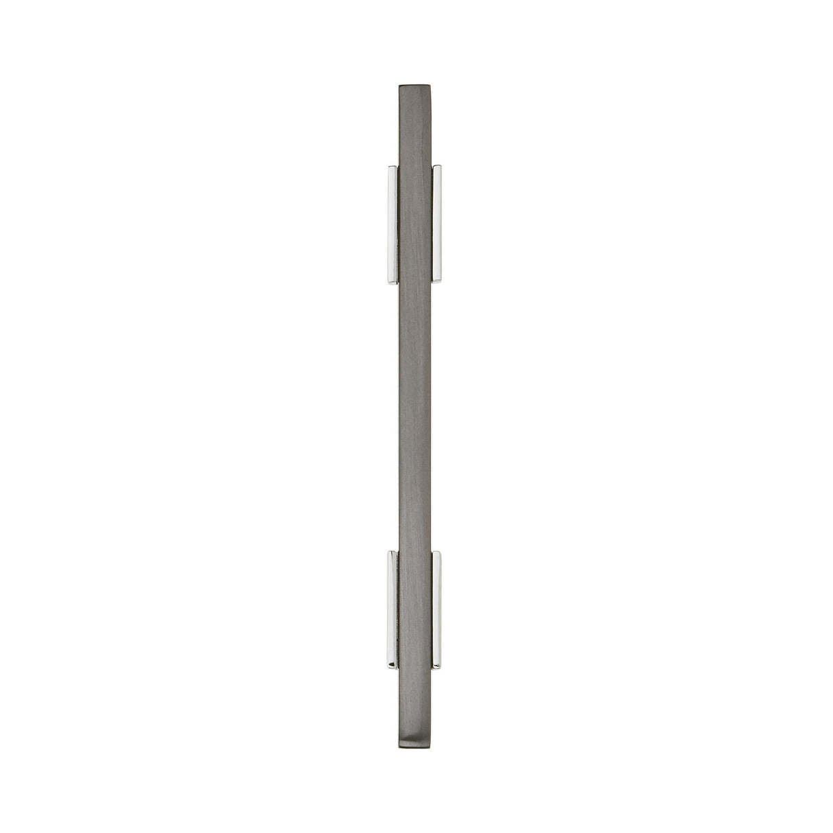 Amerock Cabinet Pull Polished Chrome/Black Chrome 3-3/4 inch (96 mm) Center to Center Urbanite 1 Pack Drawer Pull Drawer Handle Cabinet Hardware