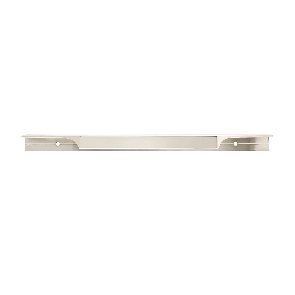 Amerock Cabinet Edge Pull Polished Nickel 8-9/16 inch (217 mm) Center to Center Extent 1 Pack Drawer Pull Drawer Handle Cabinet Hardware