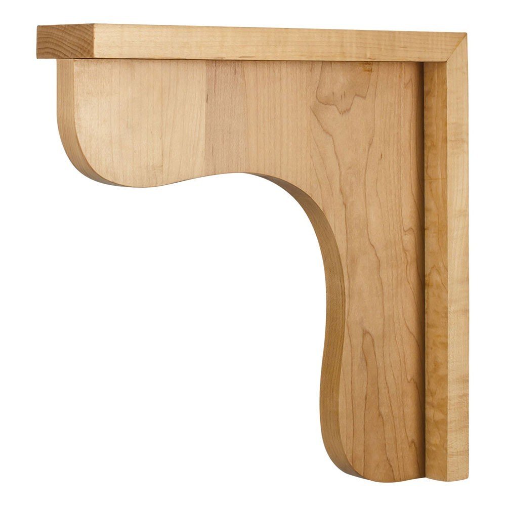 Hardware Resources COR8-2ALD 2-1/2" W x 12" D x 12" H Alder Bar Corbel