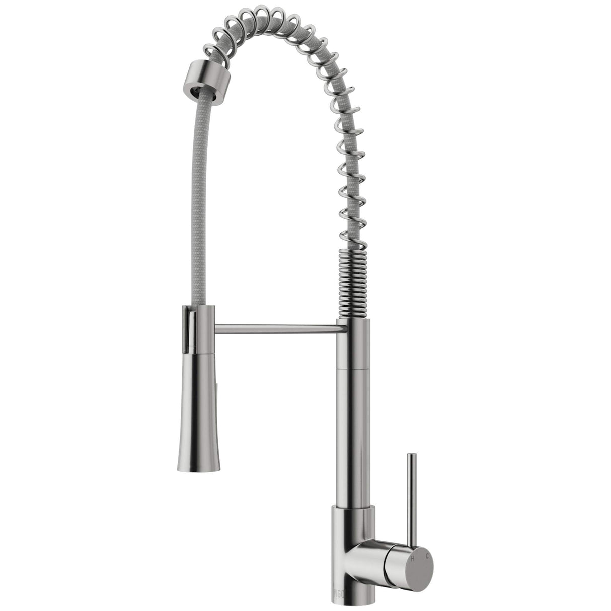 VIGO VG02032ST 22" H Laurelton Single-Handle with Pull-Down Sprayer Kitchen Faucet in Stainless Steel