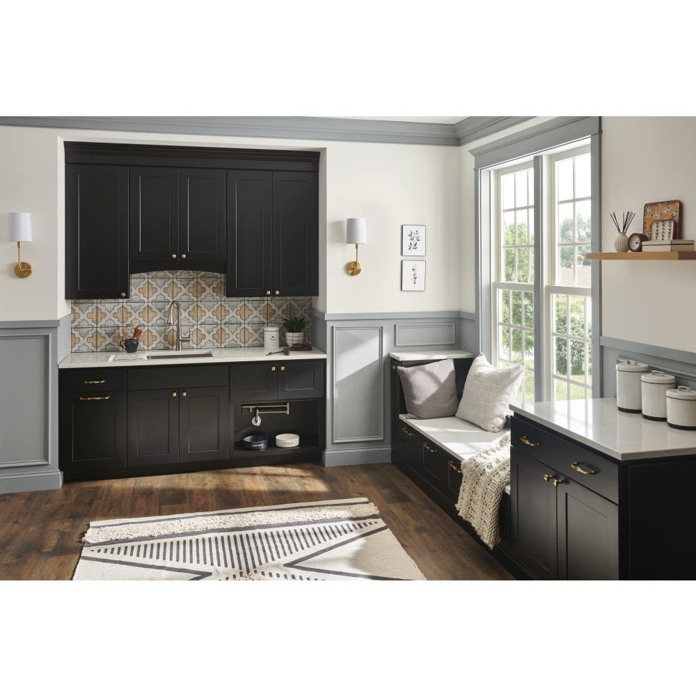 Jeffrey Alexander 278L-SBZ 1-3/8" Overall Length Satin Bronze Square Audrey Cabinet Knob