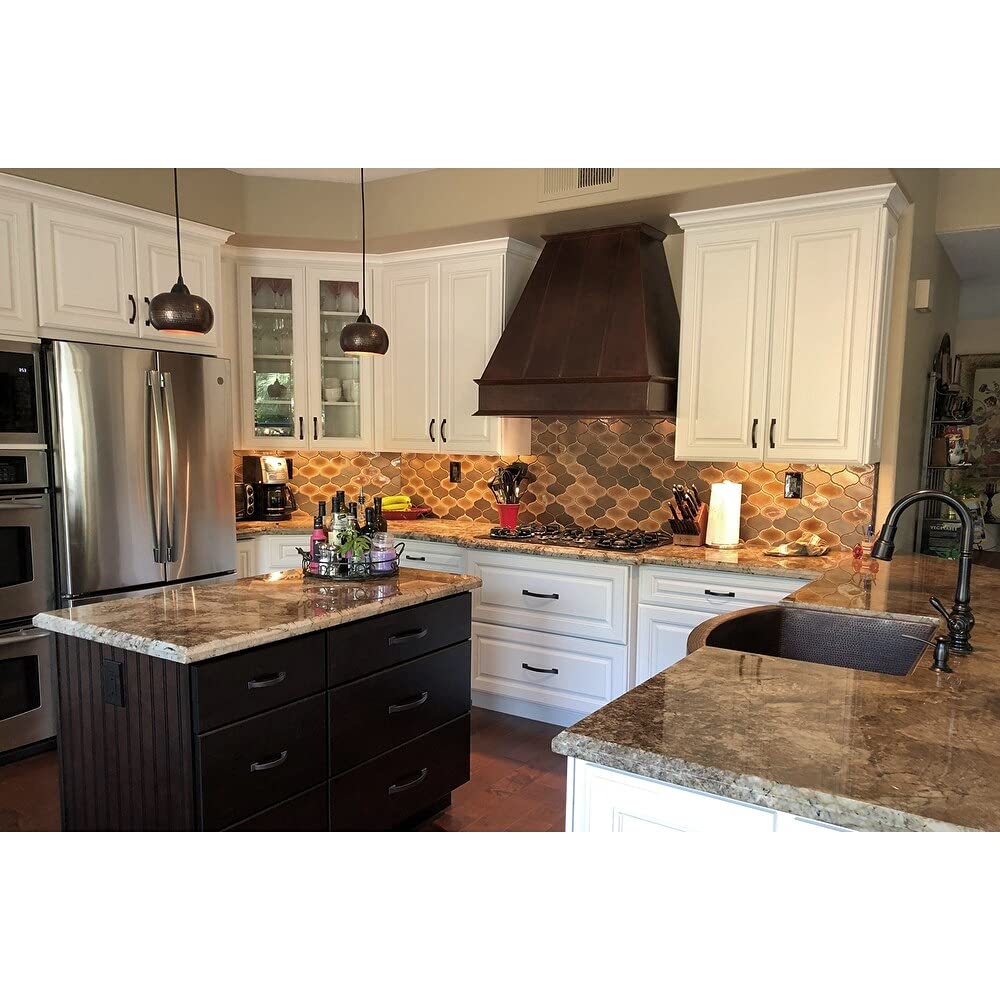 Premier Copper Products SH-L600DB Hand Hammered Copper 7-Inch Globe Pendant Light Shade