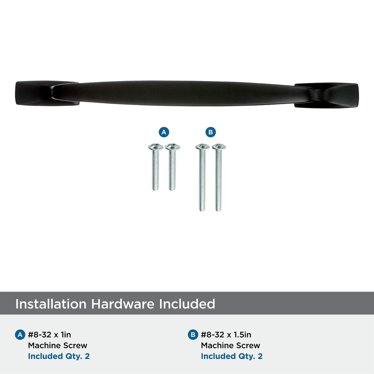 Amerock Cabinet Pull Black Bronze 6-5/16 inch (160 mm) Center to Center Highland Ridge 1 Pack Drawer Pull Drawer Handle Cabinet Hardware