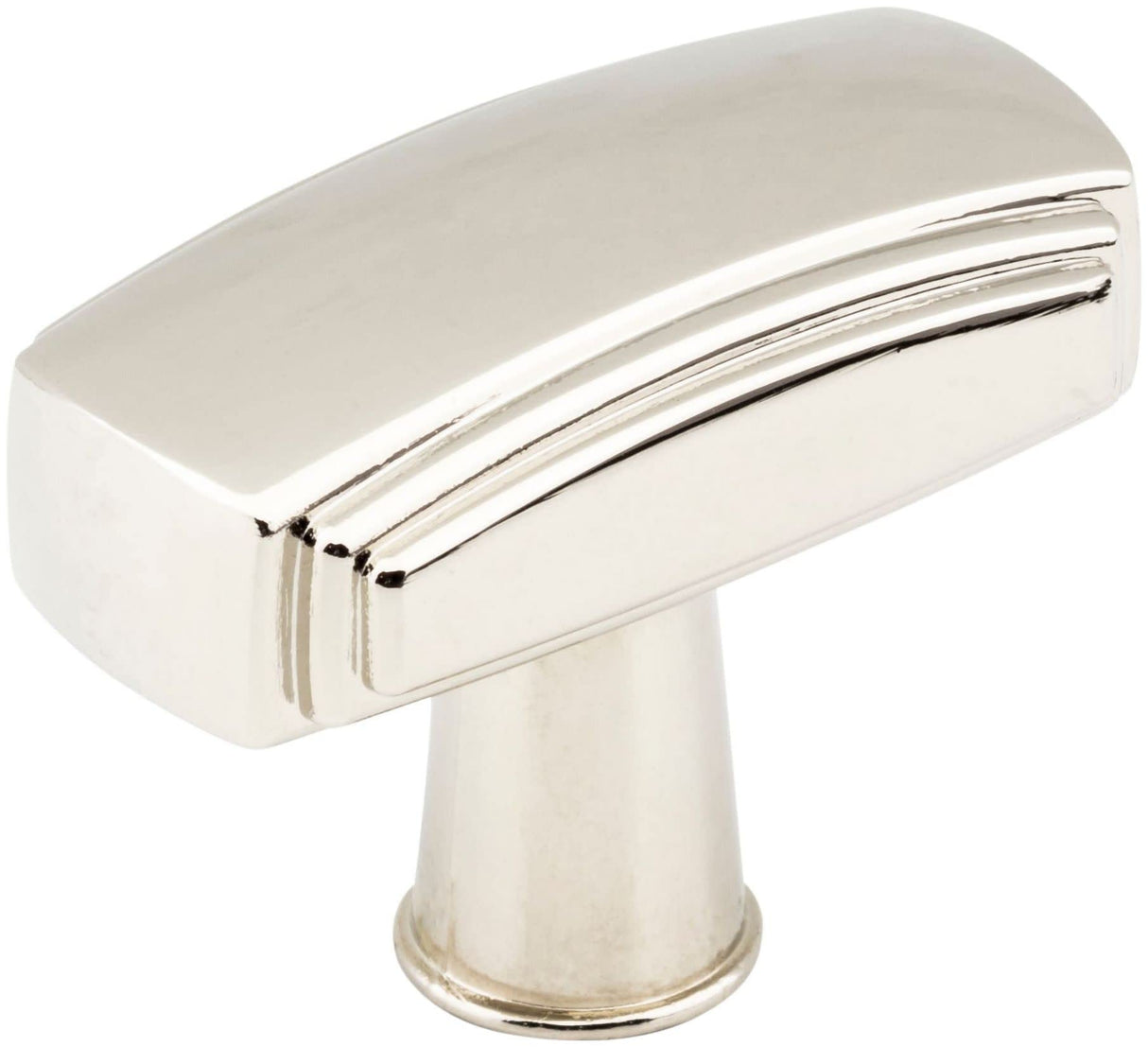 Jeffrey Alexander 519NI 1-9/16" Overall Length Polished Nickel Rectangle Delgado Cabinet Knob