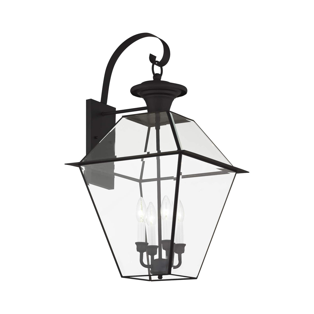 Livex Lighting 2386-04 Westover 4-Light Outdoor Wall Lantern, Black