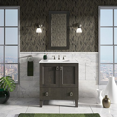Kohler K-2779-8-G81 Ceramic/Impressions 31 in. Rectangular Vanity-Top Bathroom Sink with 8 in. Widespread Faucet Holes, White Impressions, 7.50 x 22.38 x 31.00 inches Vanity Top