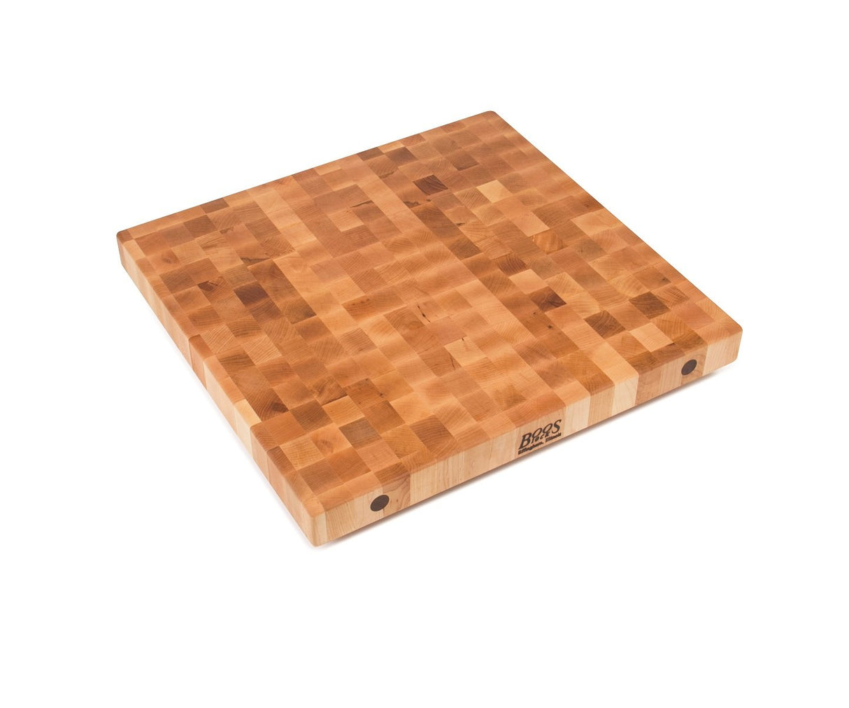 John Boos BBIT24253 End Grain Butcher Block Island Top, 24 x 25 3, Maple Wood BB ISLAND TOP 24X25X3 CREAM