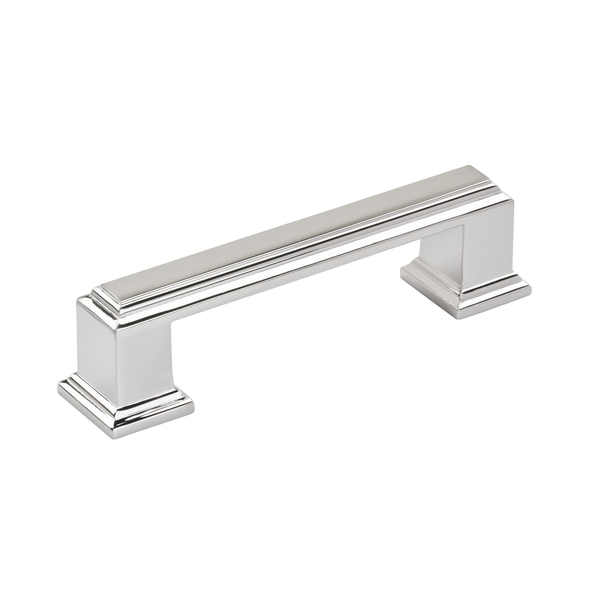 Amerock Cabinet Pull Polished Chrome 3 inch (76 mm) Center to Center Appoint 1 Pack Drawer Pull Drawer Handle Cabinet Hardware