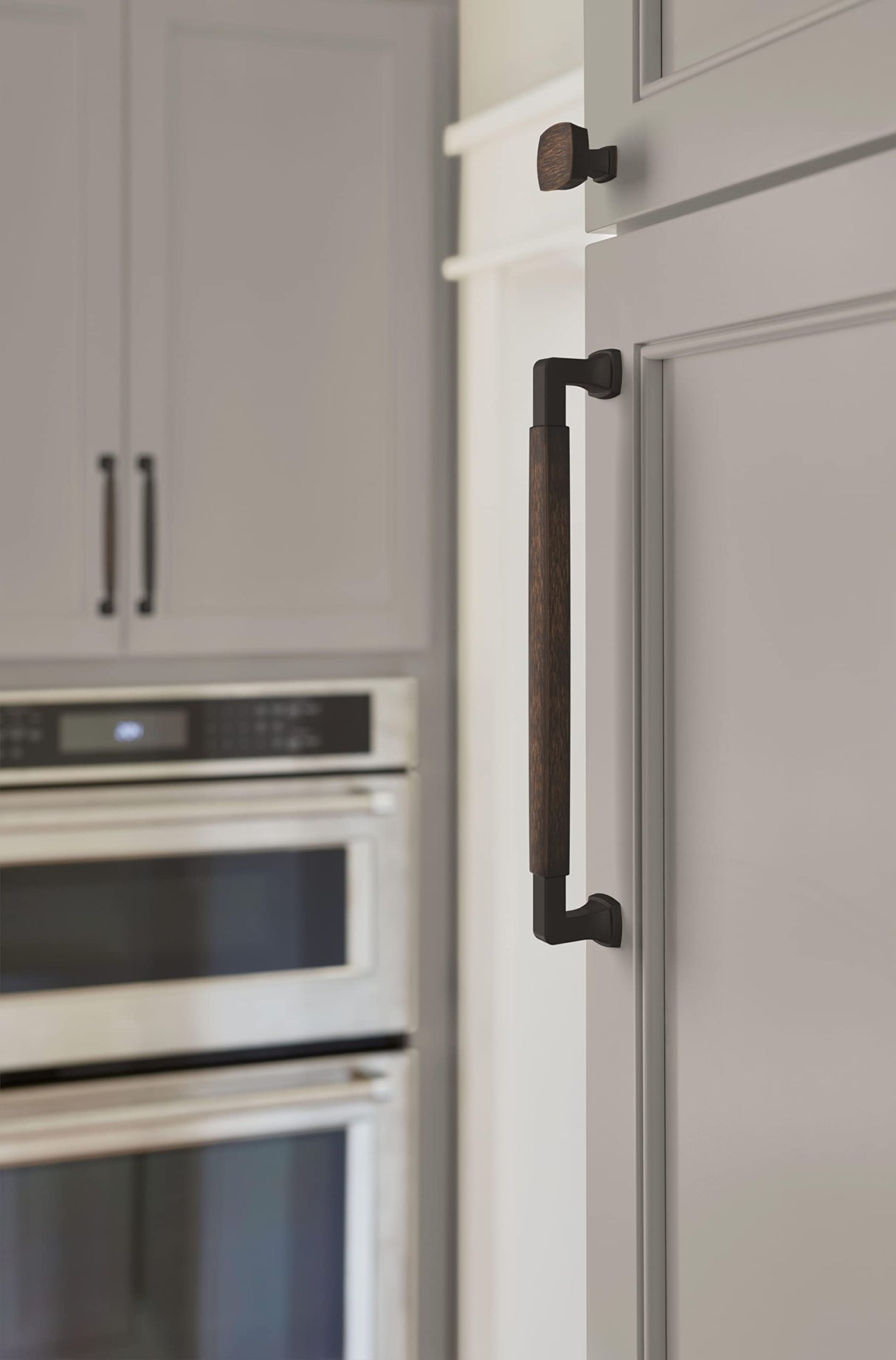 Amerock Cabinet Pull Oil Rubbed Bronze 8-13/16 inch (224 mm) Center-to-Center Stature 1 Pack Drawer Pull Cabinet Handle Cabinet Hardware