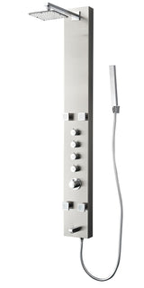 Fresca FSP8001BS Fresca Pavia Stainless Steel (Brushed Silver) Thermostatic Shower Massage Panel