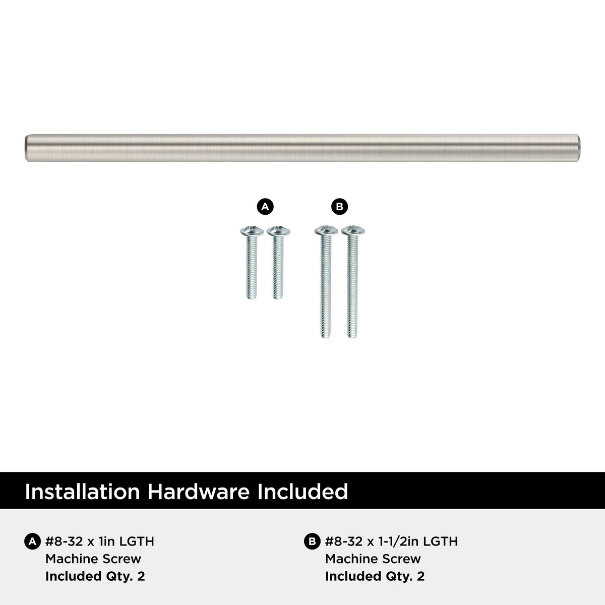 Amerock BP1178CSG9 Sterling Nickel Cabinet Pull 7 inch (178mm) Center-to-Center Cabinet Hardware Bar Pulls Furniture Hardware Drawer Pull