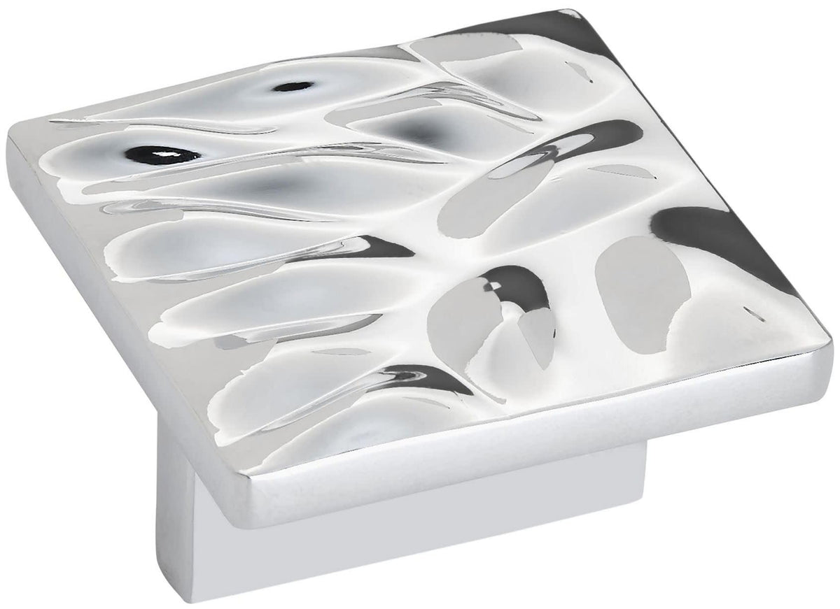 Amerock Cabinet Pull Polished Chrome 1-1/4 inch (32 mm) Center to Center Calathea 1 Pack Drawer Pull Drawer Handle Cabinet Hardware