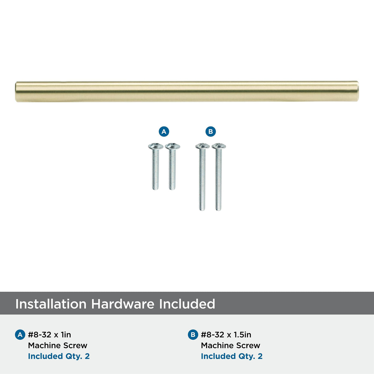 Amerock Cabinet Pull Champagne Bronze 5-1/16 inch (128 mm) Center to Center Bar Pulls 1 Pack Drawer Pull Drawer Handle Cabinet Hardware