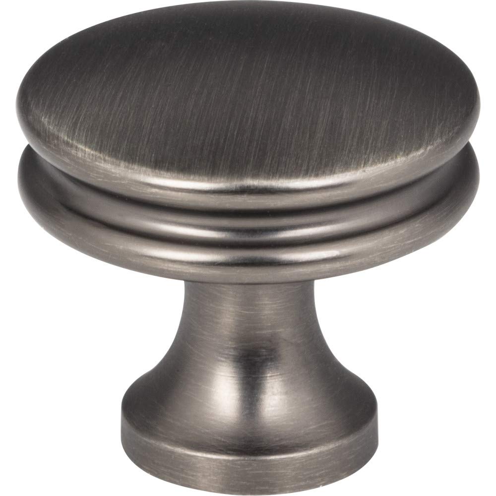 Jeffrey Alexander 445BNBDL 1-1/4" Diameter Brushed Pewter Marie Cabinet Knob
