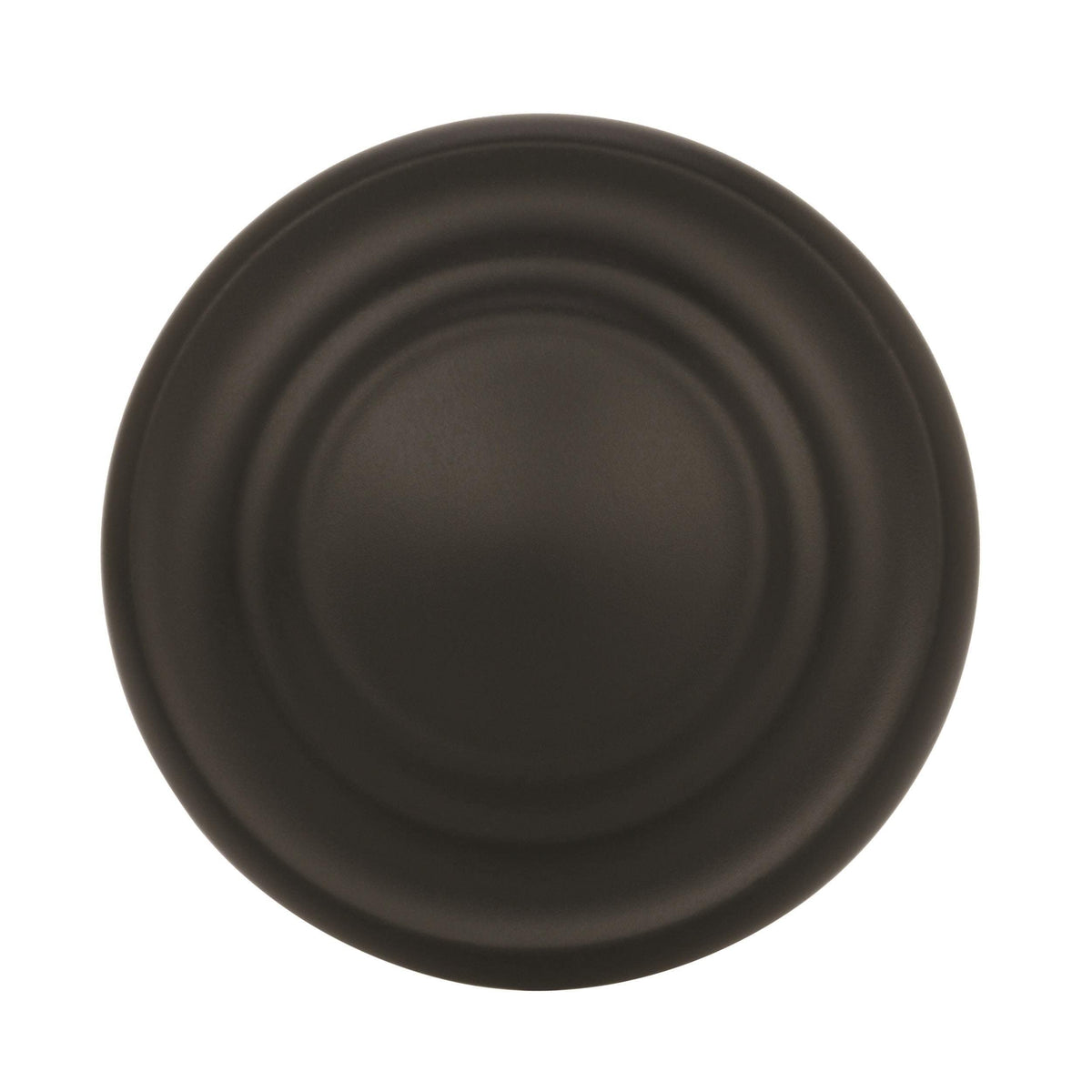 Amerock Cabinet Knob Matte Black 1-5/16 inch (33 mm) Diameter Inspirations 1 Pack Drawer Knob Cabinet Hardware