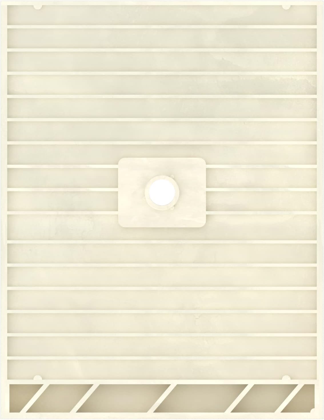 Tile Redi 4837C-PVC Base Shower Pan, Single Curb 37" W x 48" D, Black