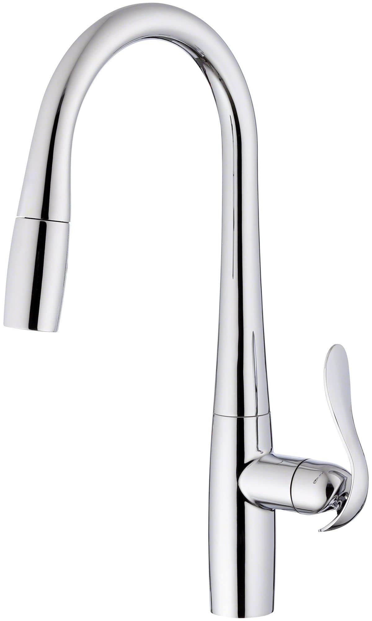 Gerber D454012 Chrome Selene Single Handle Pull-down Kitchen Faucet