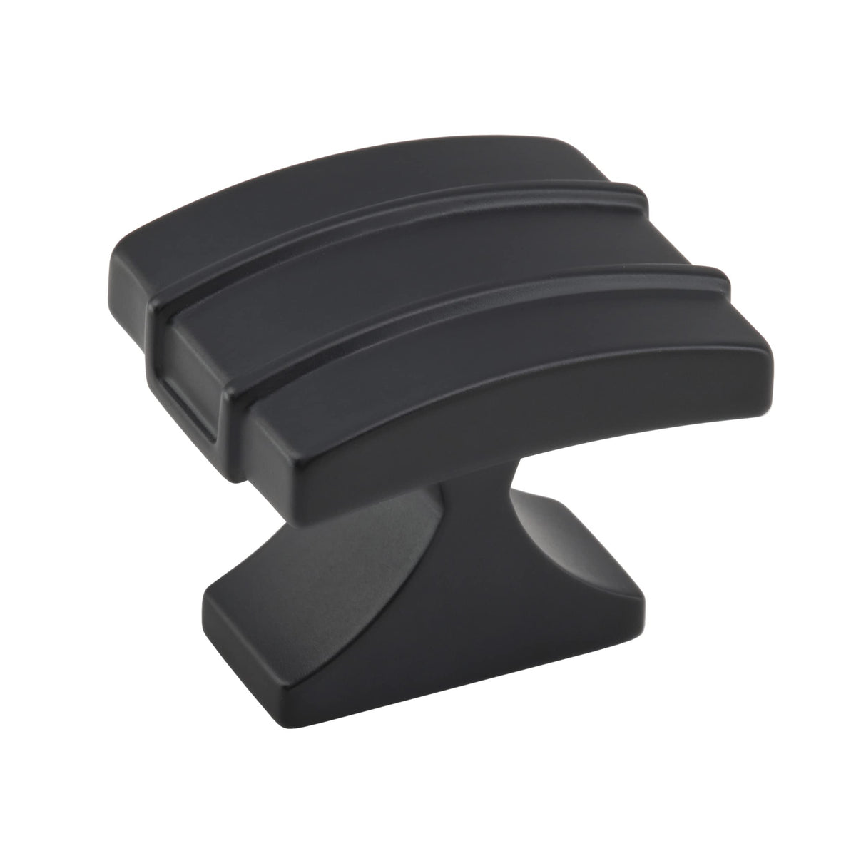 Amerock Cabinet Knob Matte Black 1-1/2 inch (38 mm) Length Davenport 1 Pack Drawer Knob Cabinet Hardware