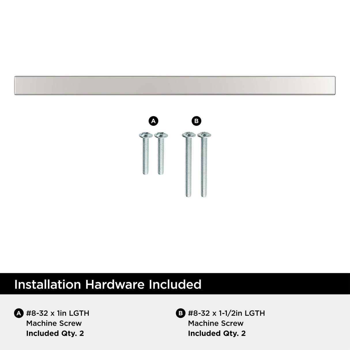 Amerock BP936226 Polished Chrome Cabinet Pull 5-1/16 inch (128mm) Center-to-Center Cabinet Hardware Cyprus Furniture Hardware Drawer Pull