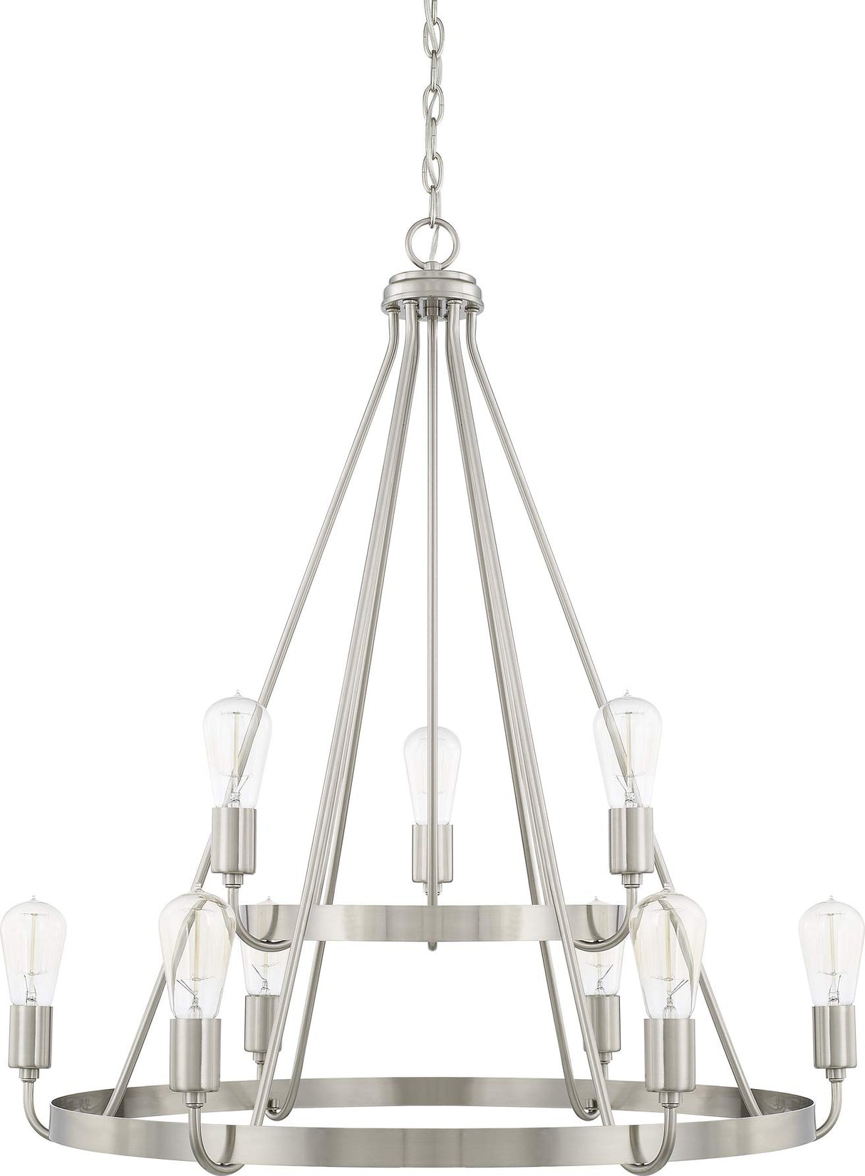 Capital Lighting 420091MB Tanner 9 Light Chandelier Matte Black