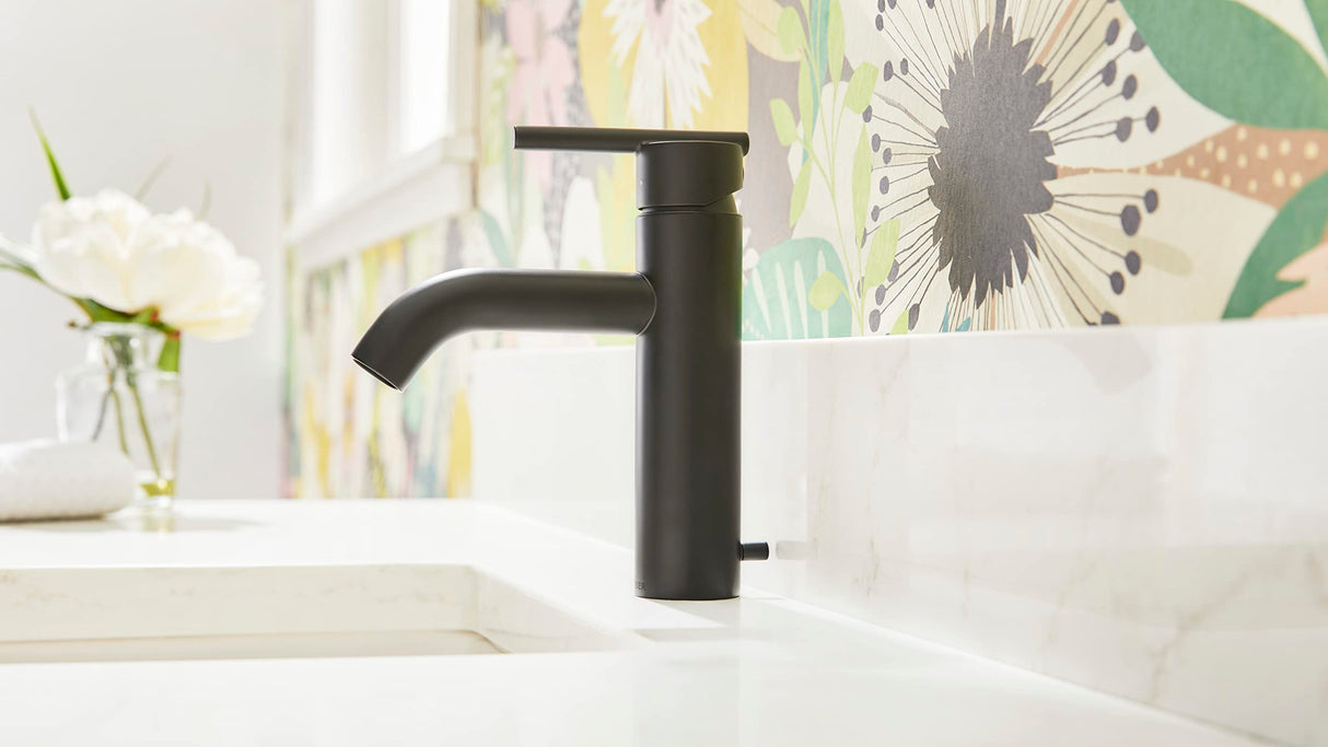 Gerber D225258BS Parma Single Handle Bathroom Faucet With Metal Pop-up Drain - SA...