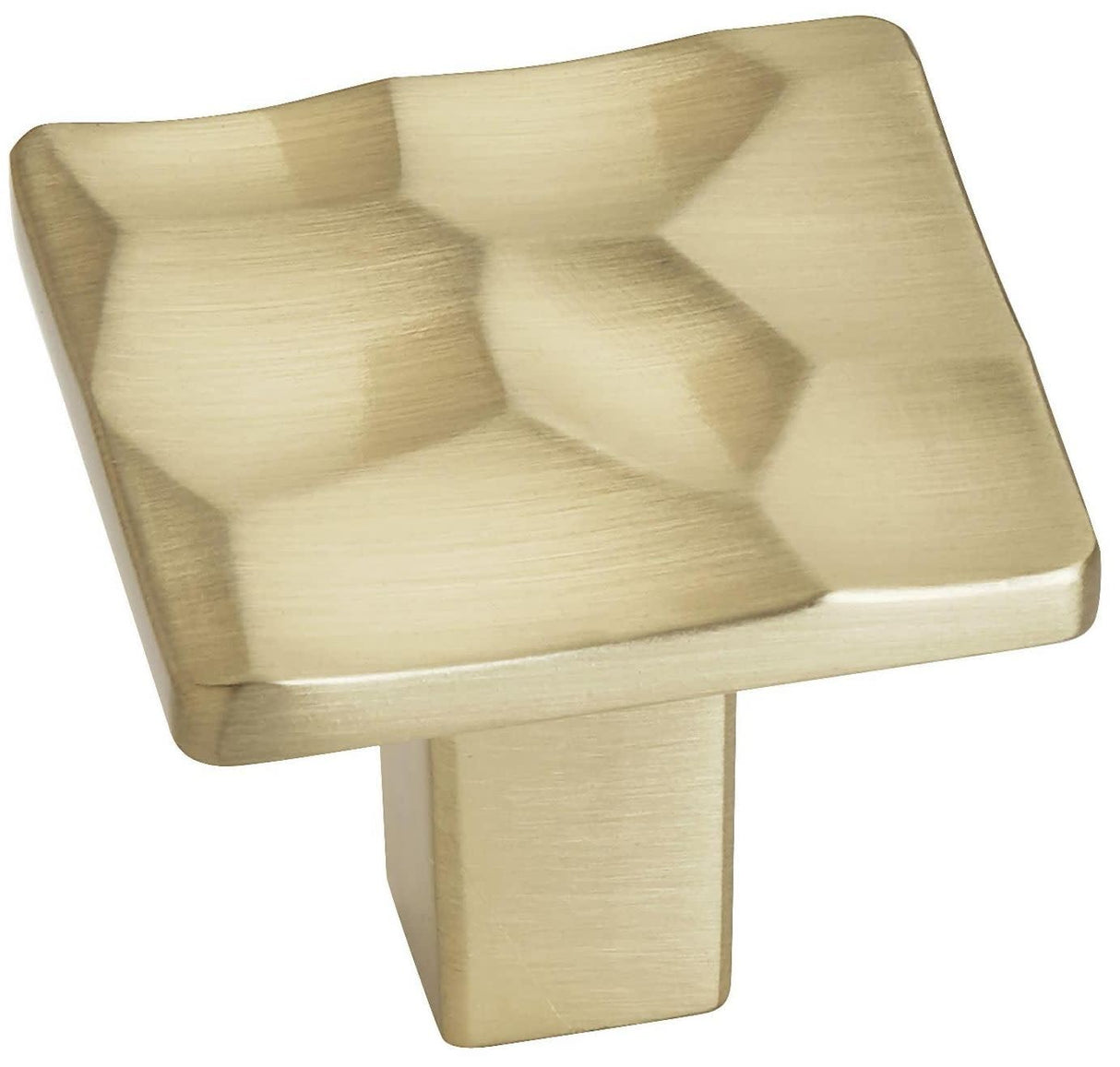 Amerock Cabinet Knob Golden Champagne 1-3/16 inch (30 mm) Length Kamari 1 Pack Drawer Knob Cabinet Hardware