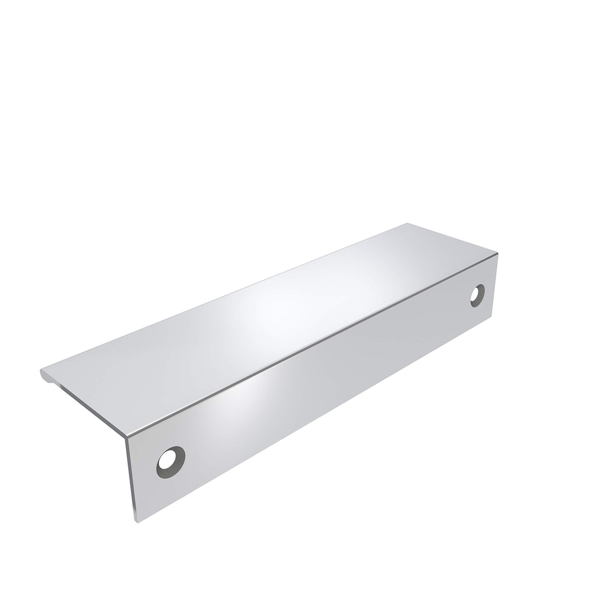 Amerock Cabinet Pull Polished Chrome 5-1/16 inch (128 mm) Center to Center Edge Pull 1 Pack Drawer Pull Drawer Handle Cabinet Hardware