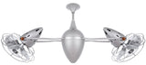 Matthews Fan AR-BZZT-MTL Ar Ruthiane 360° dual headed rotational ceiling fan in bronzette finish with metal blades.