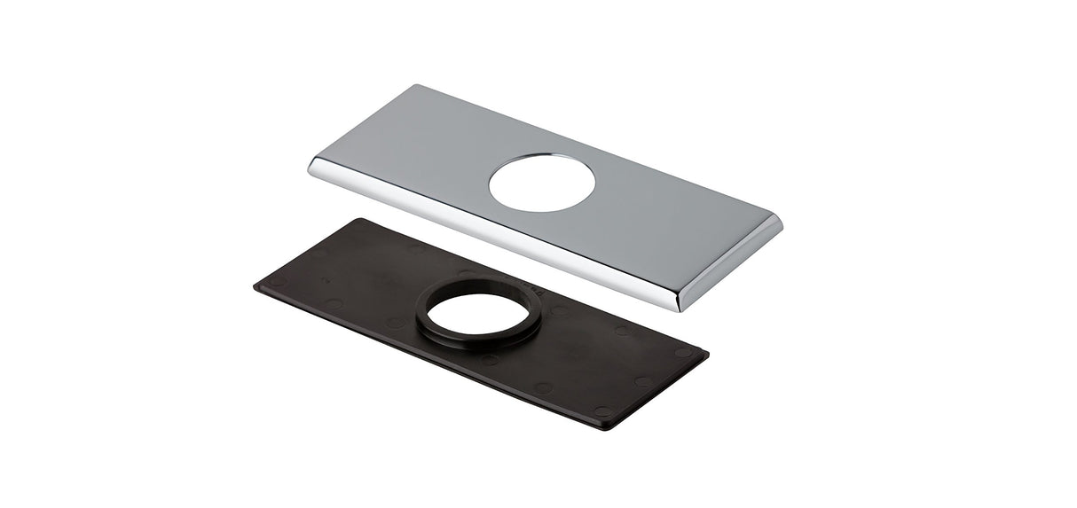 Gerber DA607568 Chrome Square Cover Plate Assembly for 4" Centerset Lavatory Faucet