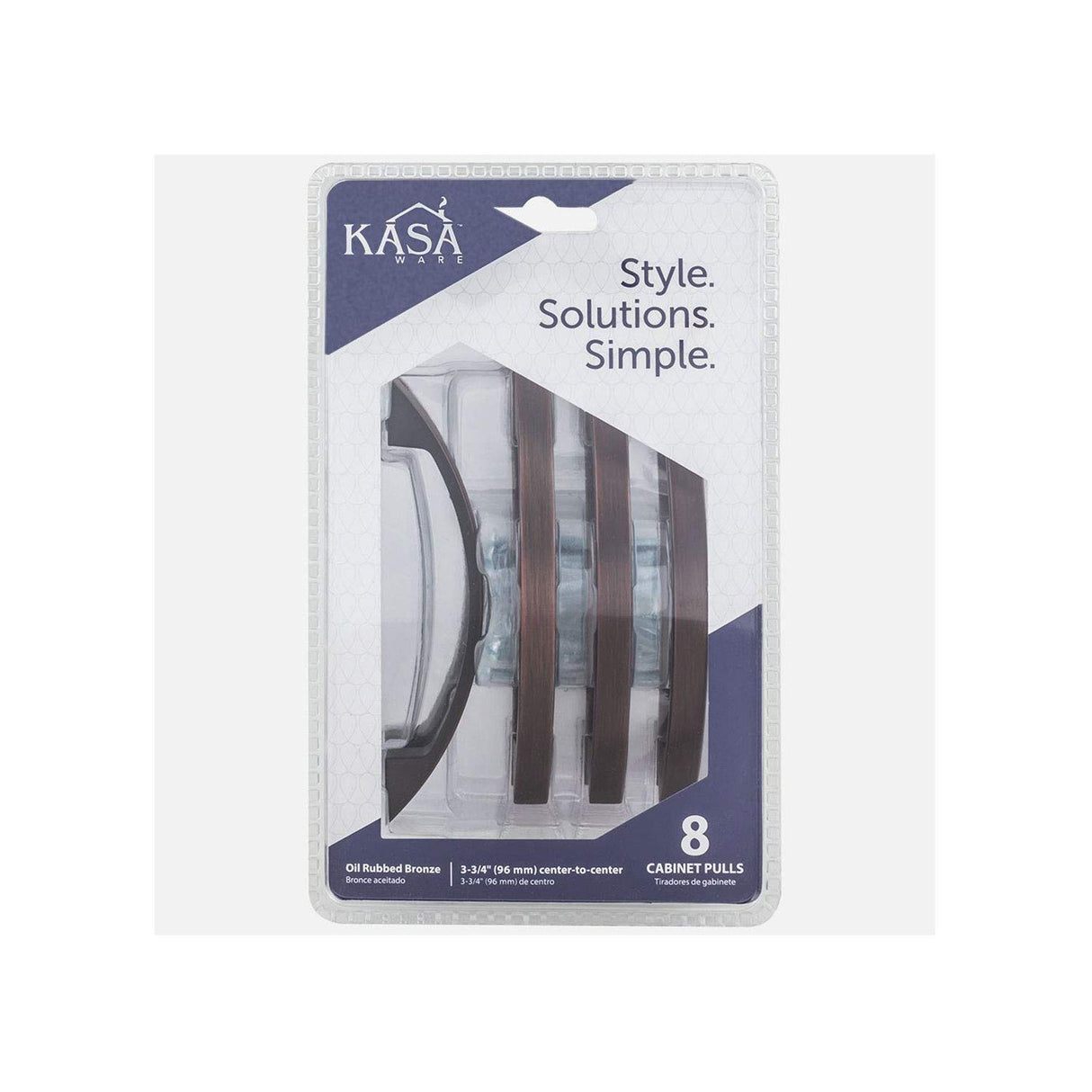 KasaWare K83796BORB-8 4-7/8" Overall Length Contemporary Pull, 8-pack