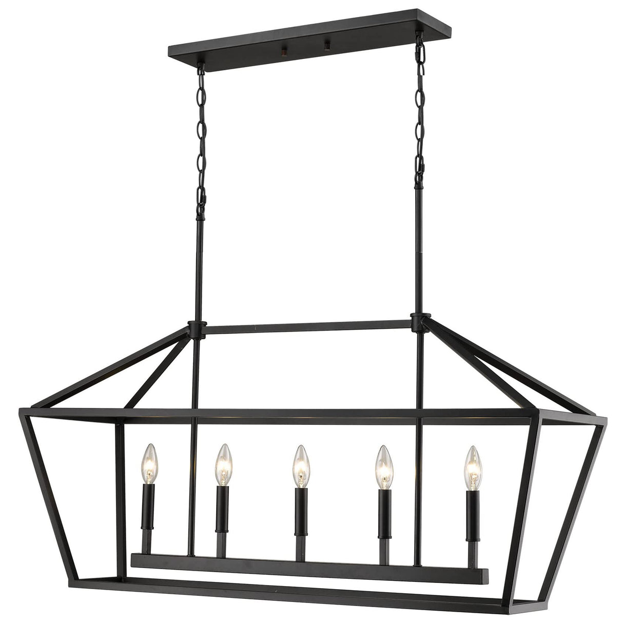 Millennium Lighting 3245-MB Ritner 5 Light 40" Wide Taper Candle Chandelier