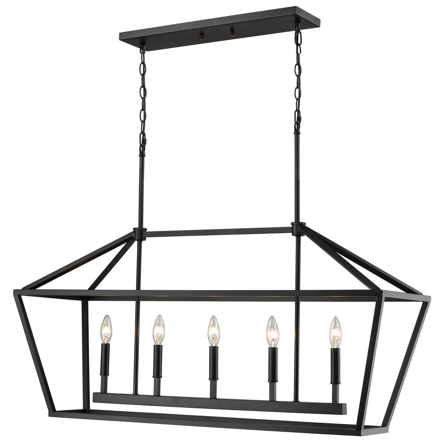 Millennium Lighting 3245-MB Ritner 5 Light 40" Wide Taper Candle Chandelier