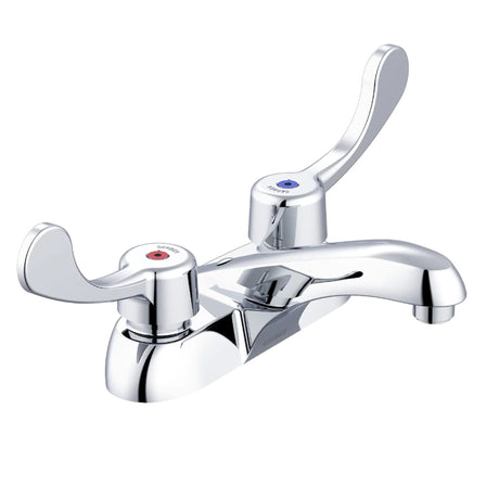 Gerber GC044541 Chrome Commercial Two Handle Centerset Lavatory Faucet W/ Wrist BLA...